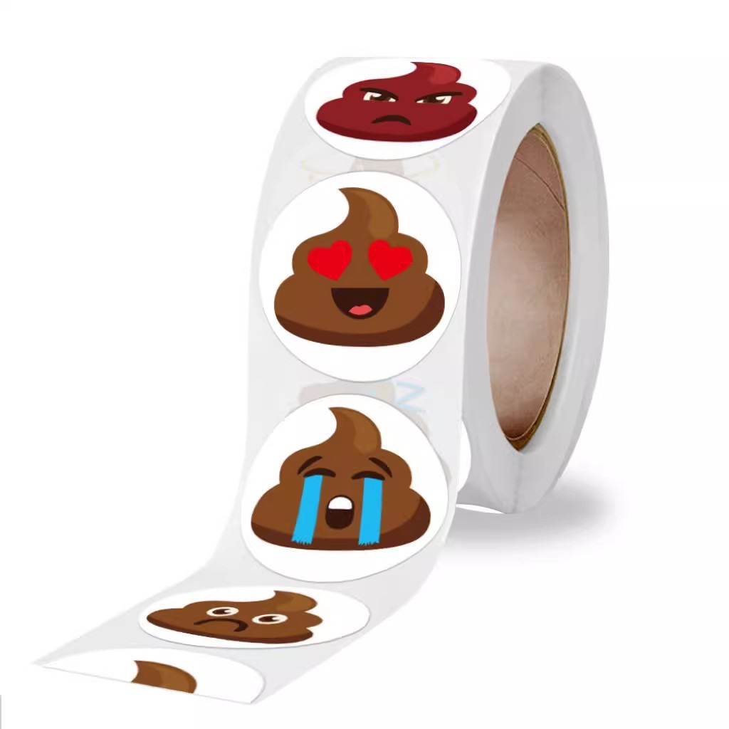 100-500pcs Funny Poop Cartoon  - Memo Pad Sticky review and price