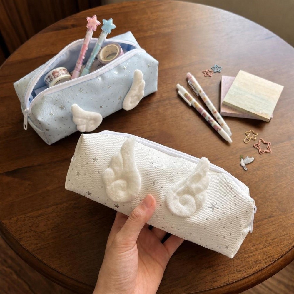Ins Style Star Print Pencil Ca - Pen Pouch Roll review and price