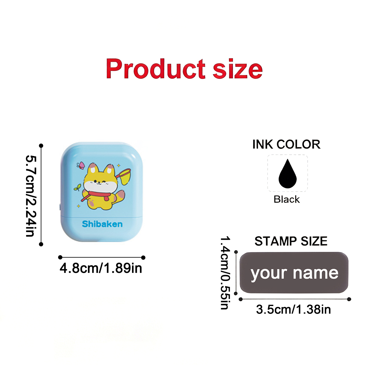 Personalized Custom Kids Name  - Self Inking Stamp review and price