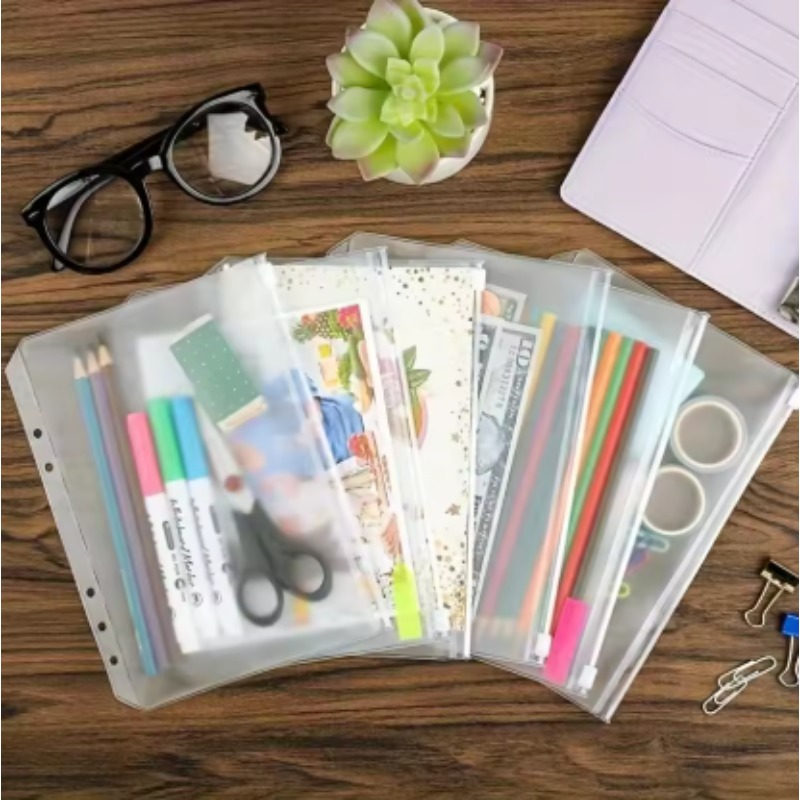 10Pcs Transparent PVC Zipper B - Portfolio Folder Zip review and price